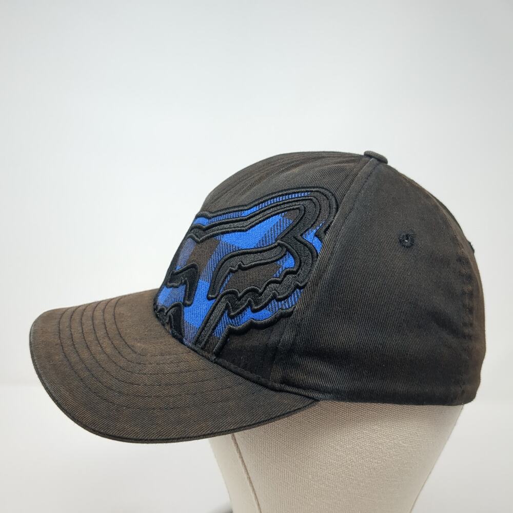 Fox Fitted Baseball Cap Black Medium Lightweight … - image 3